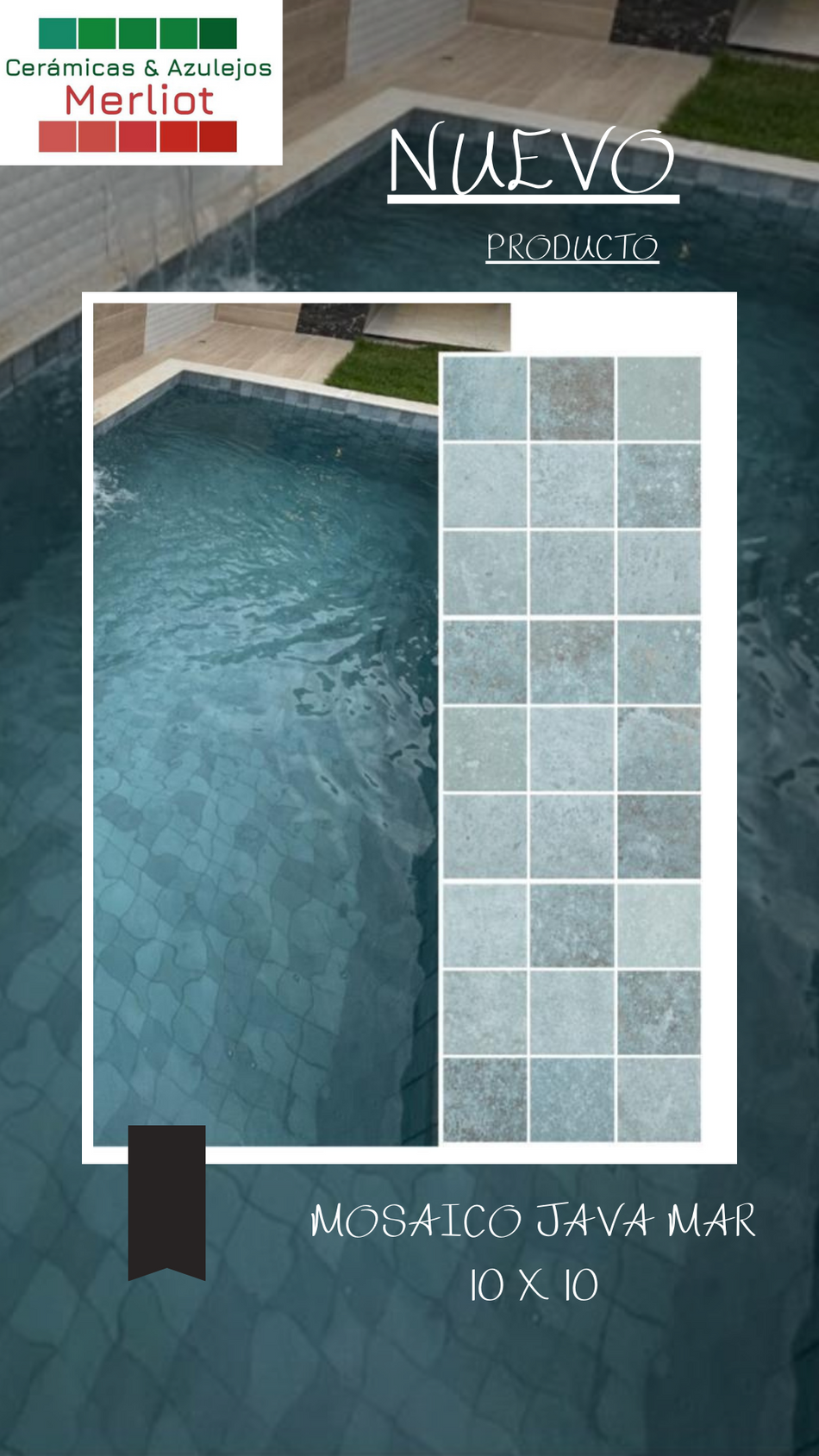 Mosaico para piscina Java Mar