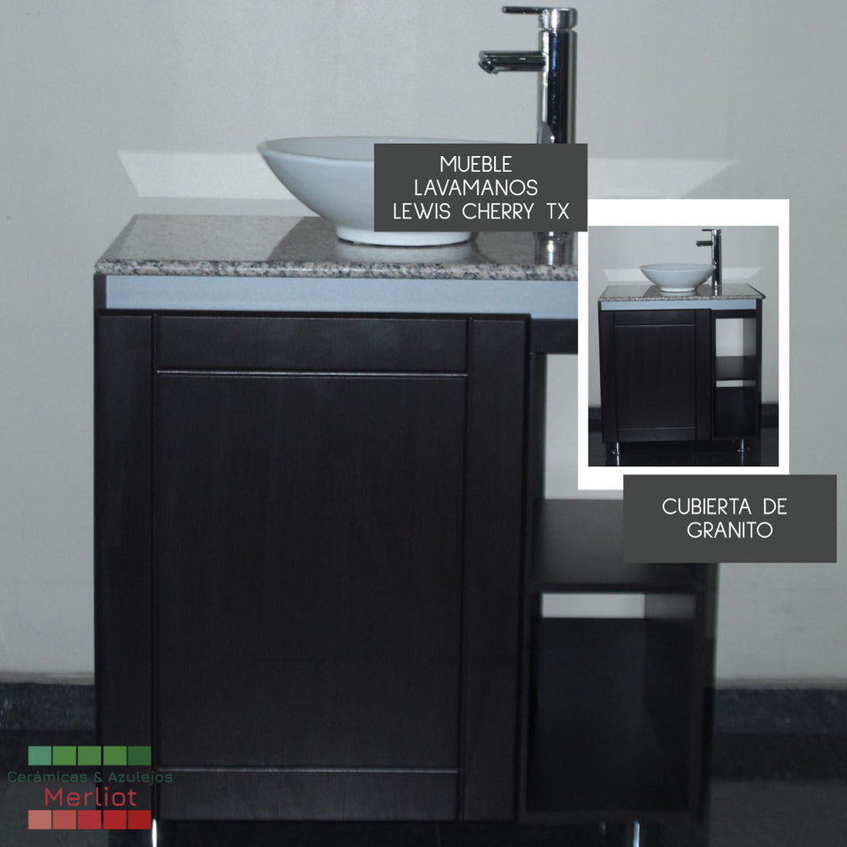 Mueble lavamanos lewis cherry tx