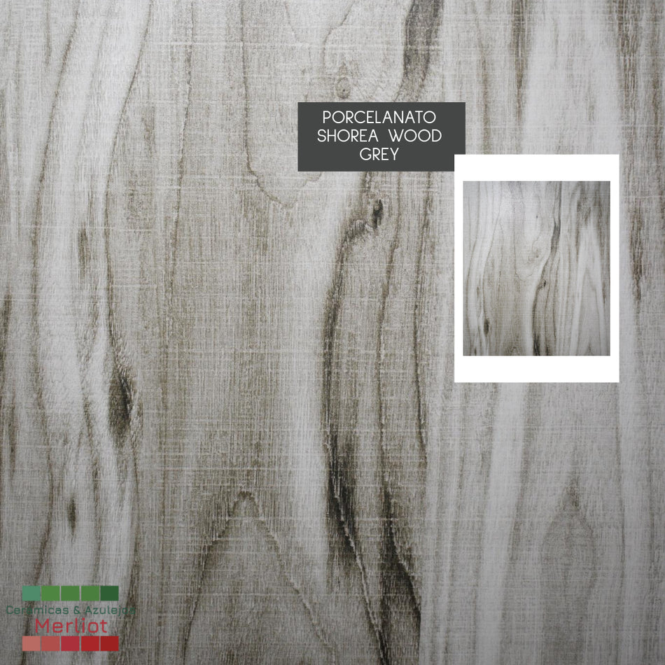 •Porcelanato shorea wood grey•