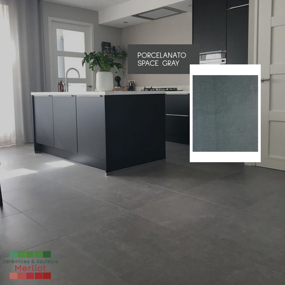Porcelanato space gray