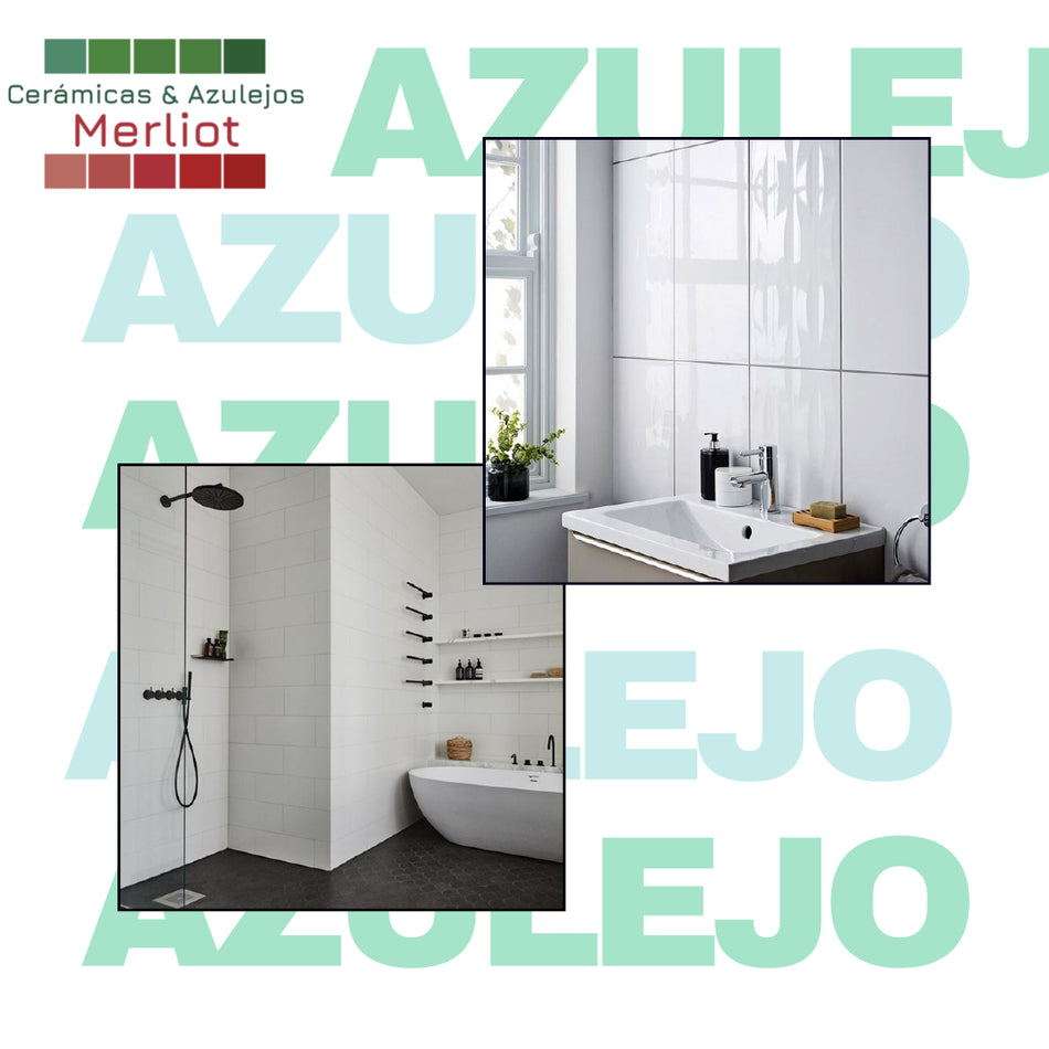 •AZULEJO PLAIN WHITE GLOSSY- 30X60 •