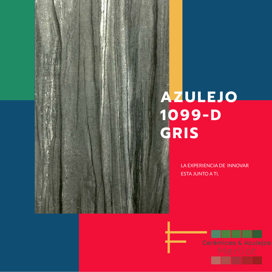 •AZULEJO 1099-D GRIS OSCURO GLOSSY 30X60